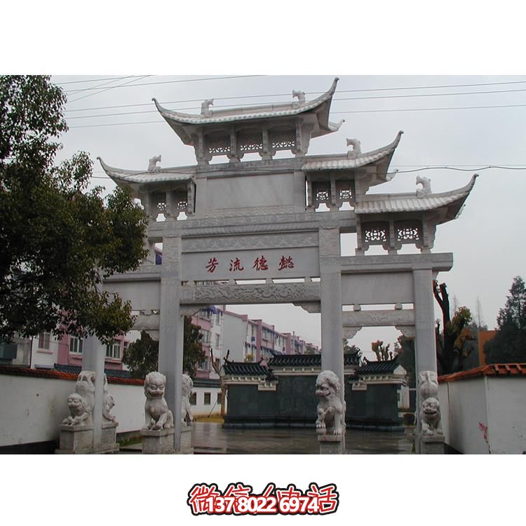 精美古典石牌樓，美化你的寺廟景區(qū)