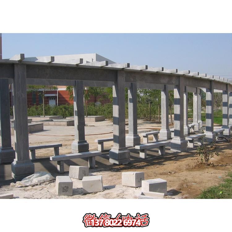 石材長廊，為大型園林戶外空間帶來精致的石雕裝飾