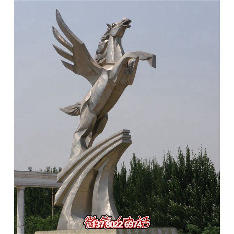 不銹鋼拉絲雕塑，點(diǎn)綴廣場(chǎng)、學(xué)校及園林景觀