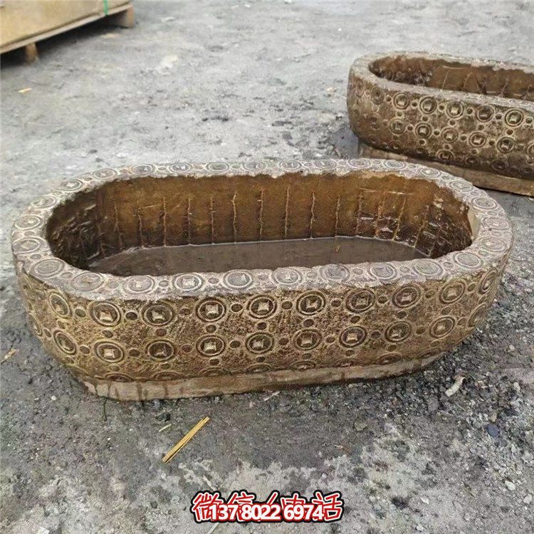 唯美老石槽，給你完美園林景觀