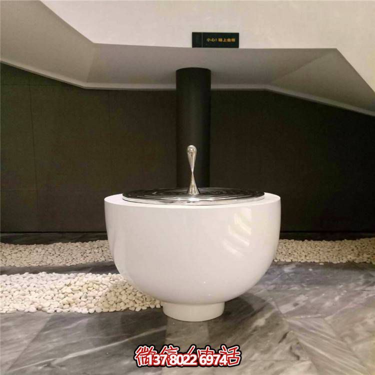 不銹鋼水滴圓盤雕塑，玻璃鋼景觀裝飾