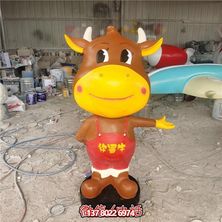 多彩玻璃鋼雕塑，精美卡通公仔，裝點(diǎn)你的店鋪