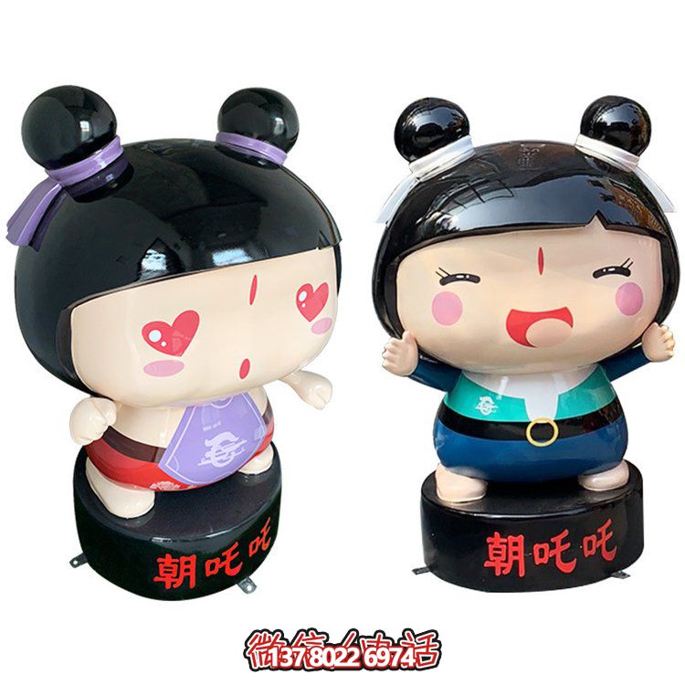 玻璃鋼公仔擺件，精美卡通裝飾品