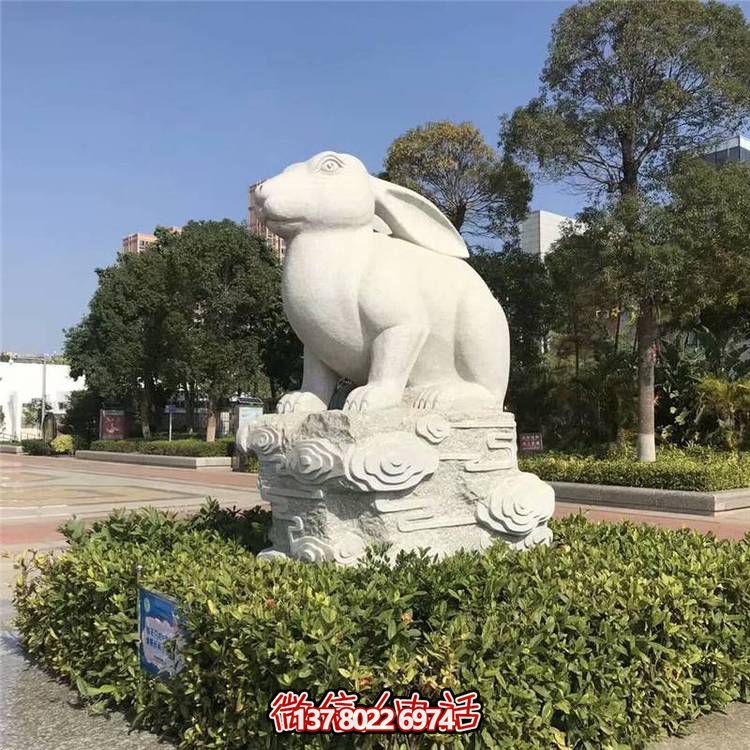 精美十二生肖大理石石雕，高端戶外園林裝飾