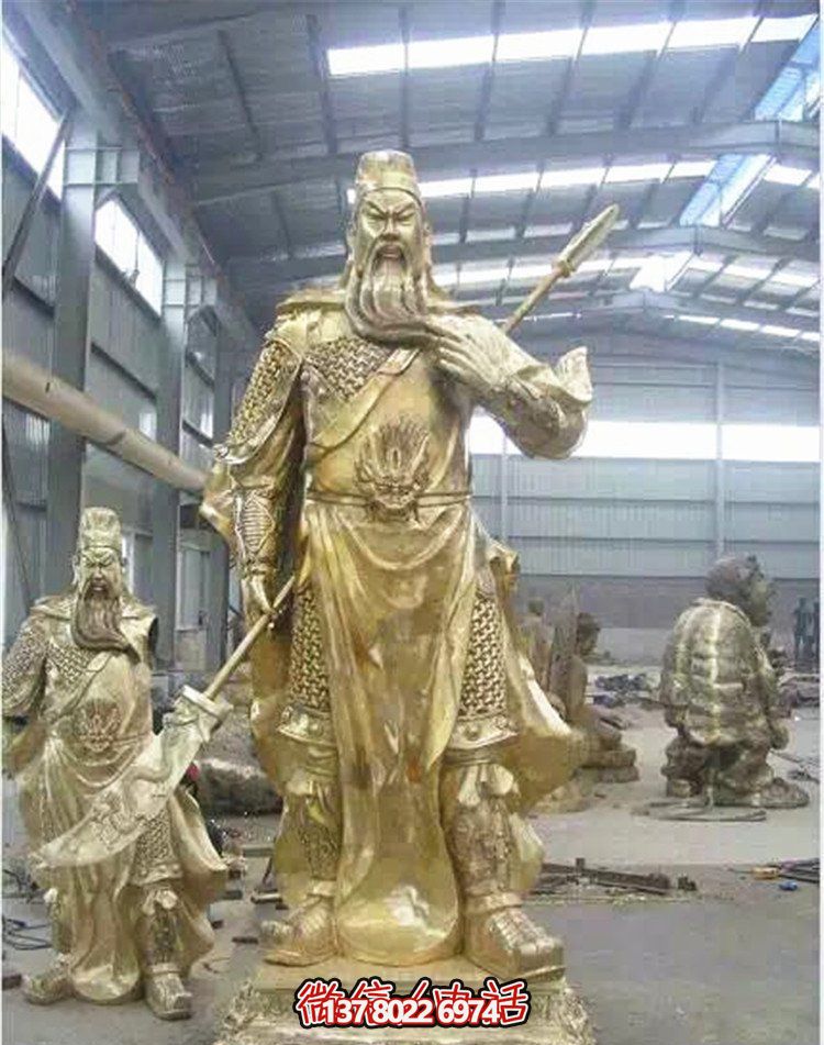 關(guān)公鎏金雕塑，讓企業(yè)招財(cái)更加順利