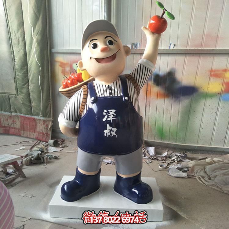 玻璃鋼彩繪擺件，點綴飯店酒店戶外廣場公園雕塑