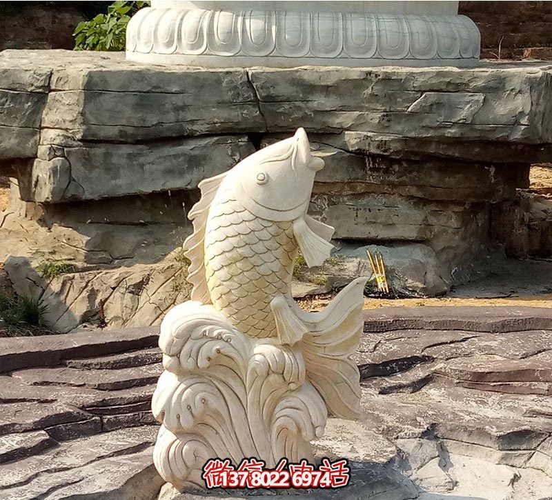 漢白玉石雕塑，點綴公園景觀，增添創(chuàng)意噴水裝置