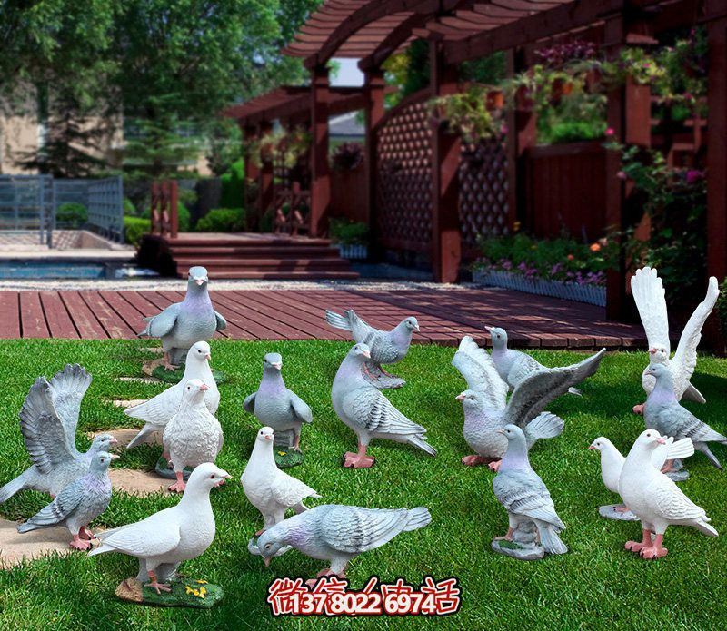 童趣仿真動物樹脂雕塑，打造完美草坪戶外景觀