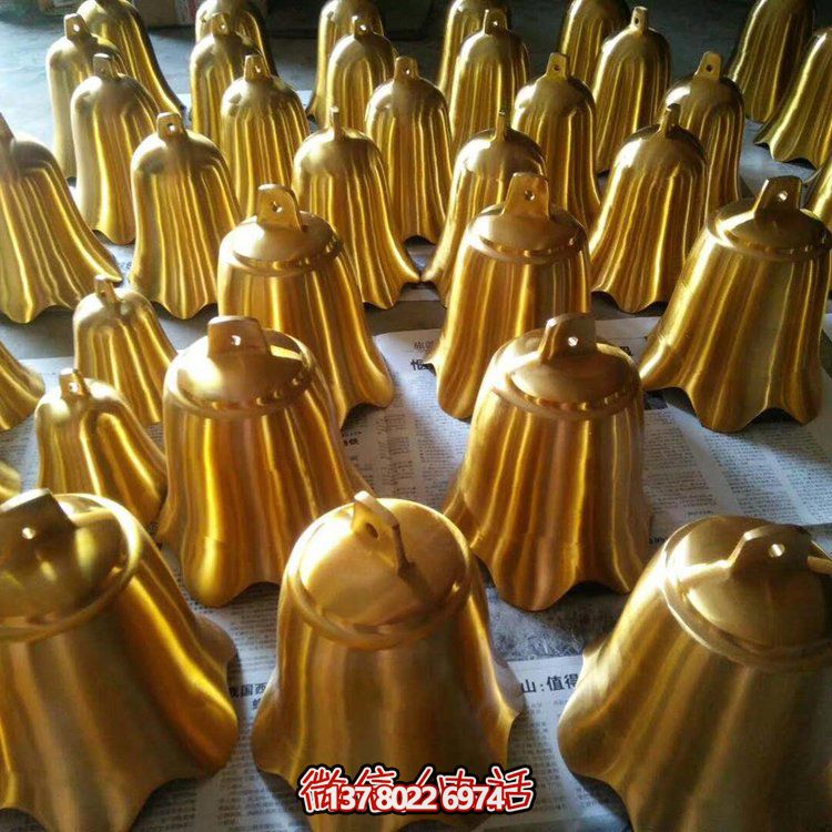純銅雕塑銅鐘，點(diǎn)綴寺廟景觀