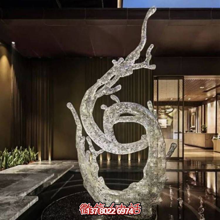 不銹鋼浪花雕塑，創(chuàng)意廣場(chǎng)裝飾