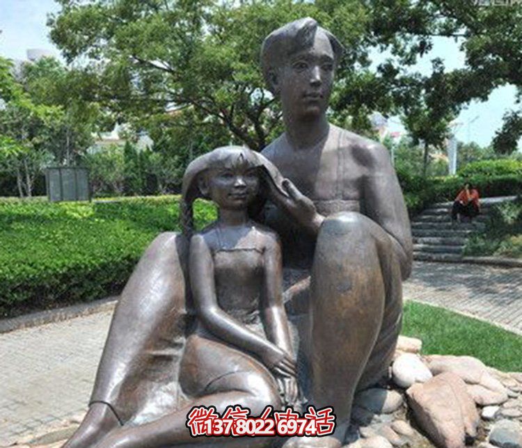母女情深銅雕塑，傳承傳統(tǒng)文化