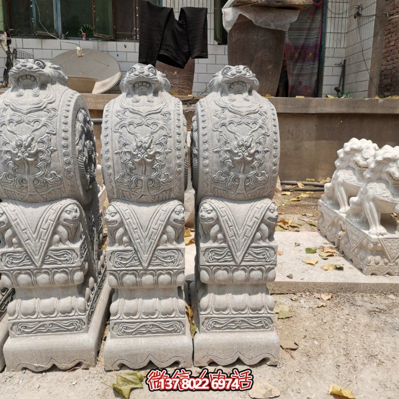 精美古典石雕擺件，美化庭院景觀