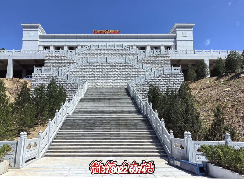 花崗巖露臺石雕步梯、欄桿欄板